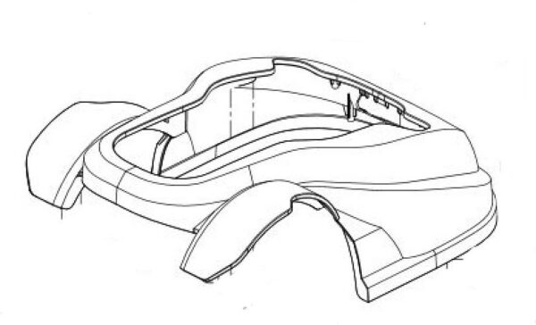 50026064 Korpuse kate Worx WG790 / 794
