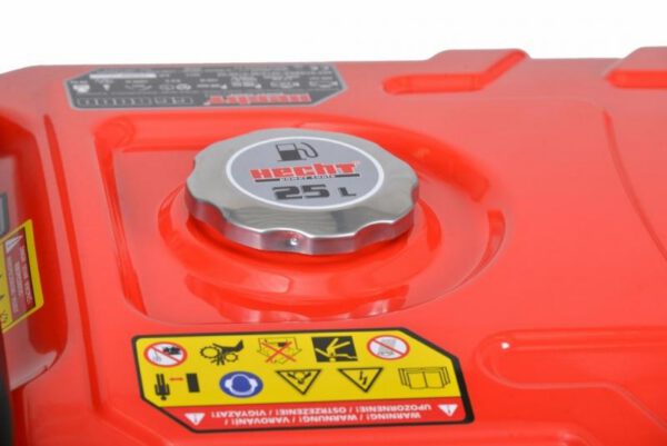 1418 Elektrigeneraator Hecht GG 8000 (ratastel, käepidemega ja elektristarteriga)