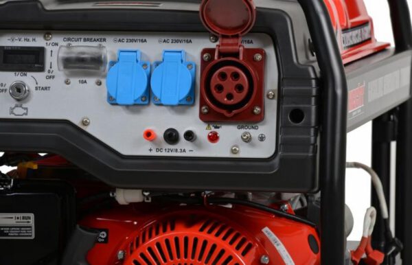 1422 Elektrigeneraator Hecht GG 8000 (ratastel, käepidemega ja elektristarteriga)