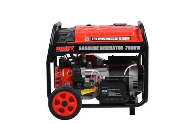 3162 Elektrigeneraator Hecht GG 8000 (ratastel, käepidemega ja elektristarteriga)
