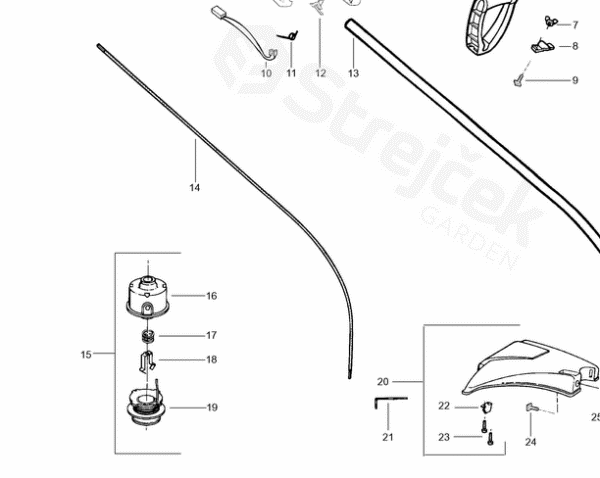 530095176 Veotross | Jonsered GT 2125 (530095176)