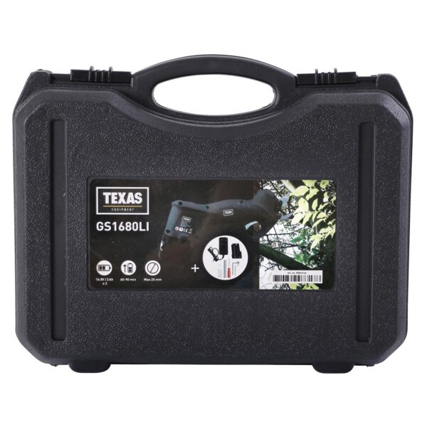 90063146-3 Akuga oksakäärid Texas GS1680Li (komplekt - 2 x aku ja akulaadija)