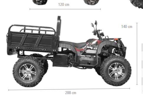 Elektriline ATV Hecht Farmis 3000W (transpordimasin)