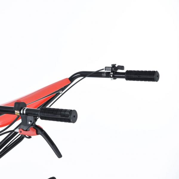 14473 TOP! Mullafrees / motoplokk Hecht 7100 koos järelkäru ja kummiratastega (KOMPLEKT)