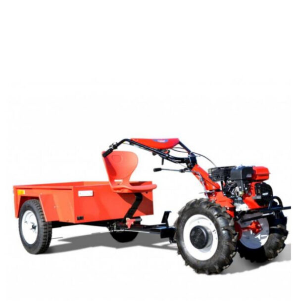 7100SET1(5) TOP! Mullafrees / motoplokk Hecht 7100 koos järelkäru ja kummiratastega (KOMPLEKT)