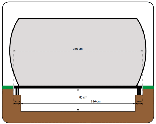 Batuut HECHT 514001 (3.66M) (maapealne)