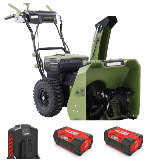 Akuga lumepuhur Hecht 6261 (käepidemesoojendusega) (komplekt 2 aku ja laadijaga)